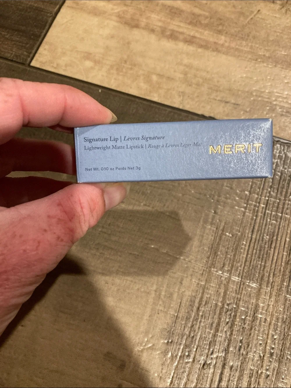 MERIT Signature Lip Lightweight Matte Lipstick — Blue Shade